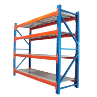 Sistema de Estanterías de Almacenamiento para Almacén, Personalizado, Resistente, de Acero con Recubrimiento en Polvo, Protección Contra la Corrosión, Antioxidante, Ajustable, de Montaje en Pared, para Carga Pesada
