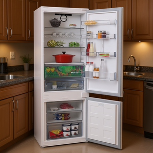 MONTEBIANCO 75 BCNE400E40Sn Blanco Clase E No Frost Refrigerador y Congelador Combinado (Ancho 75cm) - Product Image 3