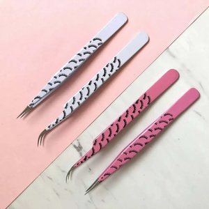 KAAMIR INSTRUMENTS Pince à épiler d'extension de cils en acier inoxydable de haute qualité 12mm pointe lisse papier enduit prise parfaite précision - Product Image 5