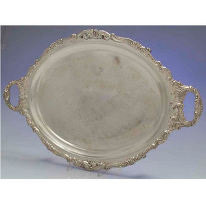 Plateau de service alimentaire fait main en acier inoxydable de taille moyenne avec poignées, parfait pour le service de restauration rapide à la maison de mariage avec poignées - Product Image 4