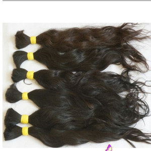 สินค้าขายดี!! ผมอินเดียแบบตรงธรรมชาติ เวอร์จิ้น เรมี แบบแบน เย็บด้วยเครื่องจักร แบบสองชั้น - Product Image 1