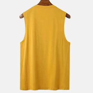 Camiseta sin mangas deportiva para hombre, camiseta sin mangas estirable para hombre, tela de algodón suave para comodidad, Top para hombre - Product Image 2