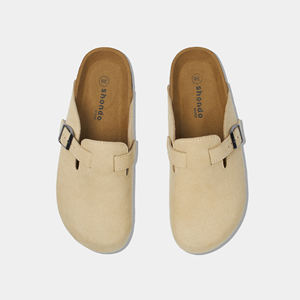 Sandales sabots unisexes beige avec semelle en liège, design minimaliste, Vietnam - Product Image 6