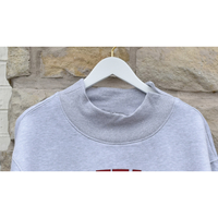 Sweat-shirt universitaire d'hiver brodé personnalisé Lettres grecques personnalisées Col montant Alpha Delta Logo avant