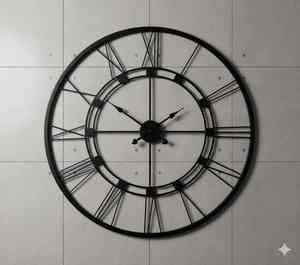 Horloge murale rétro antique avec affichage numérique, design décoratif élégant pour la maison, le salon, la chambre et les murs du bureau - Product Image 4