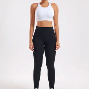 Fitness Yoga Sets 2 Piece Set Gym Suit Fitness Workout Custom Activewear Seamless Women Fitness <b>Tank</b> <b>Top</b> Ribbed Running Set - Product Image 1