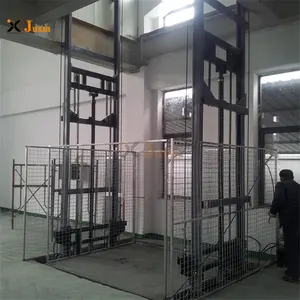 Guide rail double rails goods lifts wall mounted cargo elevator cargo lift elevator for warehouse vertical beach house lifts