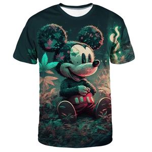 Camisetas Personalizadas de Manga Larga, Camisetas Unisex de Poliéster con Estampado por Sublimación de Mickey Mouse - Product Image 1