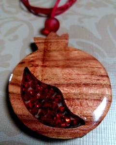 YOUR <b>NECKLACES</b> FOR WOMEN MEN NATURAL <b>LARGE</b> BOHO TRIBAL SONO WOODEN <b>Pendant</b> on Adjustable Cord Handmade <b>Necklace</b> - Product Image 5