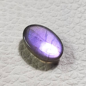 Piedra preciosa de cabujón de labradorita-Piedra suelta suave llamativa púrpura-Gemas naturales disponibles en suministro a granel y al por mayor - Product Image 5
