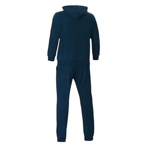 Training Gym Wear 100% algodón con capucha impreso 2 piezas Unisex chándales de alta calidad ligero a granel traje de sudor - Product Image 4