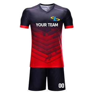 ชุดกีฬาผู้ชายน้ำหนักเบา สวมใส่สบาย ชุดอเมริกันฟุตบอล เสื้อและกางเกงสีดำ ชุดฟุตบอล - Product Image 5