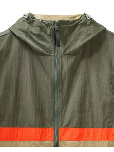 Fina calidad estilo fresco cremallera larga al aire libre Teamwear chaqueta arrugada Patchwork Color Nylon rompevientos chaqueta a prueba de viento - Product Image 4