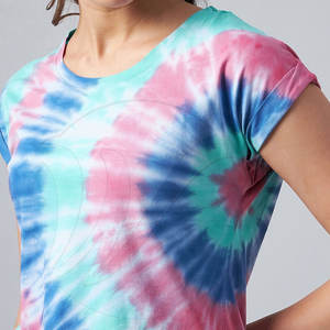 Vente flash : Ensemble de survêtement décontracté pour femme, 2 pièces, imprimé tie-dye, écologique, respirant, séchage rapide, vêtements d'été - Product Image 5