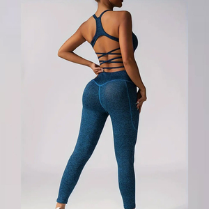 กางเกงโยคะเอวสูงสำหรับผู้หญิง ผ้ายีนส์ ระบายอากาศดี ออกแบบเองได้ ชุดออกกำลังกาย ขายส่ง - Product Image 4