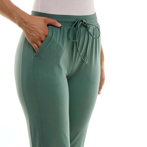 Nouveau pantalon de jogging décontracté en coton pour femmes OEM personnalisé Joggers pour femmes Pantalon de survêtement de course avec poches Pantalon de couleur unie - Product Image 4