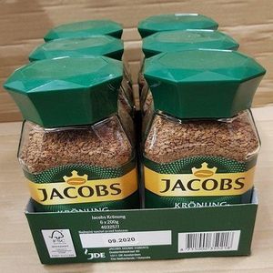 Café instantáneo Jacobs Kronung de tostado medio de primera calidad, 7.05oz 200g, sabor neutro, en venta - Product Image 4