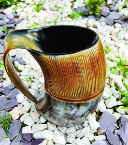 Tasse en corne de boeuf Viking de style moderne personnalisable Verre à bière écologique de meilleure qualité Forme parfaite pour profiter de votre boisson - Product Image 4