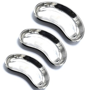 Ensemble de plateaux rénaux basiques réutilisables 4 pièces |   Plateaux pour instruments médicaux en acier inoxydable 162 mm X 77 mm X 31 mm Instruments chirurgicaux - Product Image 1