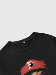 Vente chaude T-shirt imprimé personnalisé pour hommes doux 100% coton impression numérique fabriqué au Pakistan - Product Image 5