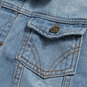 เสื้อกั๊กกางเกงยีนส์สำหรับผู้ชาย, เสื้อกั๊กใส่กางเกงยีนส์สำหรับใส่100% สามารถปรับแต่งได้สไตล์ลำลองสำหรับฤดูหนาว - Product Image 6