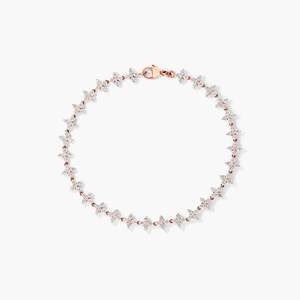 Bracelet tennis en moissanite de 8 pouces, argent 925 et finition or 10 carats, bijoux glacés haut de gamme pour tous les genres, cadeau de mode parfait - Product Image 2