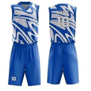 Nuevo uniforme de baloncesto de equipo personalizado diseño personalizado al por mayor buena calidad secado rápido 100% poliéster conjuntos de uniformes de baloncesto - Product Image 4