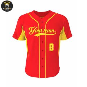 Camiseta de Béisbol Personalizada para Hombre, OEM, Transpirable, Ligera, Talla Grande, Secado Rápido, Ropa Deportiva, 100% Poliéster - Product Image 1