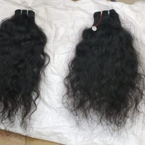 Nueva llegada suave cuerpo ondulado máquina cutícula alineada doble trama Remy paquetes de cabello virgen 20-30 pulgadas de exportadores indios - Product Image 1