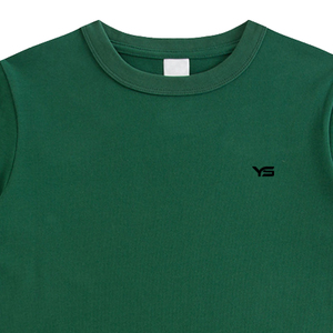 T-shirt à manches courtes en jersey de coton biologique 180GSM, col rond, grande taille, impression personnalisée de logo, séchage rapide, respirant pour hommes - Product Image 2