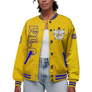 Sigma Gamma Rho 1922 Elite Letterman Jacket Premium SGRho Greek Varsity Royal Poodle Inspirado Ropa - Product Image 1