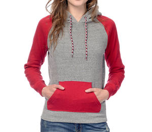 Sweat à capuche décontracté en coton uni avec poche et logo personnalisé pour femme 2026 - Product Image 5