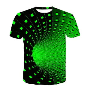 T-shirt en coton imprimé personnalisé T-shirt en tricot à manches courtes avec logo pour hommes - Product Image 5