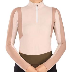 เสื้อนักขี่ม้าของผู้หญิงแขนยาวพิมพ์ลายถ่ายเทความร้อน100% โพลีเอสเตอร์แห้งเร็วน้ำหนักเบา - Product Image 1