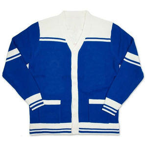 Cárdigans Universitarios de Alta Calidad, Suéteres de Punto Unisex con Botones, Cuello en V, Mangas Largas - Product Image 6