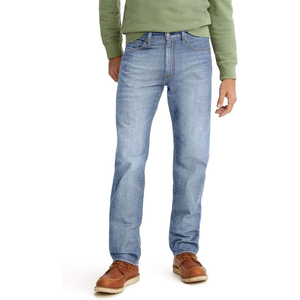 Jeans à fermeture éclair personnalisés pour hommes, pantalon déchiré nouveau style, jean skinny à la mode, délavé pour homme, pantalon crayon bleu à prix réduit - Product Image 4