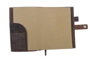 Journal de cahier rechargeable arbre de vie brun vintage fait à la main avec fermeture à pression et boucle de stylo en relief personnalisé - Product Image 3