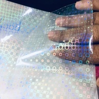 Film de Laminage à Froid Holographique Transparent en Rouleau, Auto-Adhésif, en Polyester BOPP Activé par l'Eau, Prix de Gros