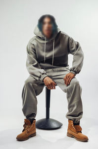 Oversize Jogger Pullover Oversize Chándal Hombres Personalizado Alta calidad Jogging Trajes Chándal Fleece 450 Gsm Heavy - Product Image 4