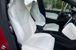 2024 Tesla Model x 75D รถ SUV ไฟฟ้าหรูที่มีขนาดกว้างขวางภายในเรียบเบาะหนังด้านซ้าย - Product Image 2