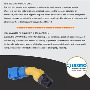 Sistema de limpieza solar Panel solar Limpieza Aspersor Ducha PVC Juego de 50 piezas (1/2 pulgadas, tamaño estándar) Hacer más energía - Product Image 6