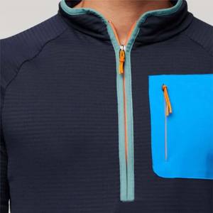 Elegante jersey de media cremallera para hombre, ligero y moderno, perfecto para ropa informal y entrenamiento deportivo - Product Image 6