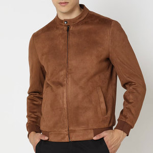 Colección de Invierno, Chaqueta de Gamuza de Alta Calidad para Hombre, Chaqueta de Cuero Vacuno Original, Chaqueta de Cuero de Gamuza para Hombre - Product Image 1