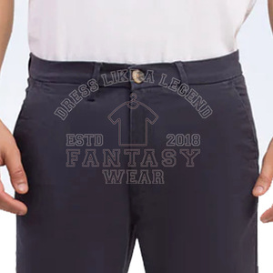 FANTASY WEAR OEM Venta al por Mayor y Personalización de Pantalones Chinos Clásicos para Hombre, Corte Recto, Estilo Casual y Urbano, Certificación CE ISO - Product Image 4