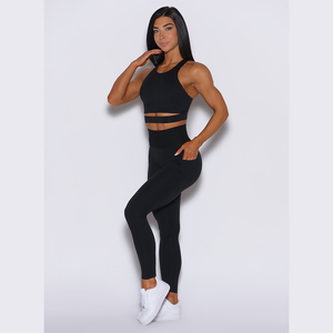 Custom <b>Black</b> Cincher <b>Leggings</b> Scrunch Butt <b>Leggings</b> With Side Pockets <b>High</b> <b>Waist</b> And Active Wear Fashion Gym <b>Leggings</b> For Women - Product Image 4
