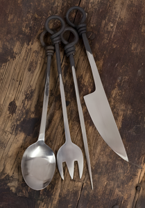 Juego de cubiertos de metal de alta calidad con mango de extremo diseñado con nudo al mejor precio para restaurante, hotel, uso doméstico - Product Image 6