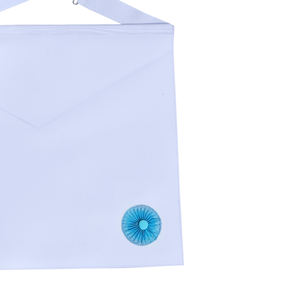 Service OEM fait à la main en cuir maçonnique Regalia tablier brodé collègue artisanat tablier paillettes à coudre prix de gros à vendre - Product Image 3