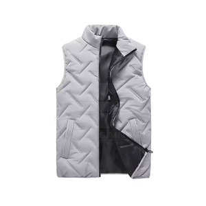 Veste matelassée légère sans manches pour homme, vêtements d'extérieur chauds pour l'hiver Gilet matelassé élégant pour homme - Product Image 2
