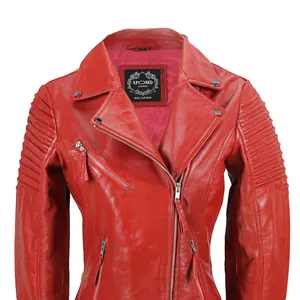 Chaqueta de moto de piel de cordero 100% personalizada para hombres y mujeres cortavientos transpirable de punto sólido teñido liso sostenible para montar - Product Image 6