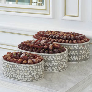 Présentoirs en métal chocolat et dattes Dessert Cupcake Platters Lot de 3 pour mariage et fêtes de restaurant - Product Image 2